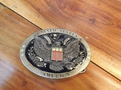Sanchez International Inc United States of America Belt Buckle Made in USA #5815