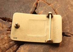 40mm Fashion Men&rsquo;s Luxury Pure Brass Zodiac Dragon Leather Belt Buckle Width