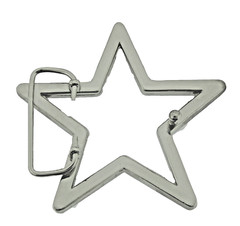 New Men Big Silver Metal Star Belt Buckle Rhinestone Blinged Style Cowgirl Rodel
