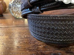Navajo James Reid style Sterling Silver Turquoise Belt Buckle 36-38-2”-1”🐂✅