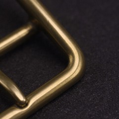 1 X Square Solid Brass Single Prong Belt Buckle 35mm/40mm Replacement