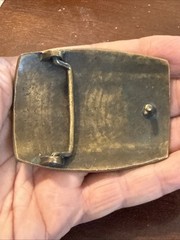 RETIRED Vintage James Avery Snake Skin Textured Bronze Belt Buckle