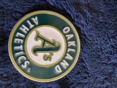 MLB Pewter Belt Buckle Oakland Athletics Oakland As Baseball