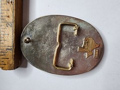 Vintage 2001 Cheyenne Trap And Shoot Club Trophy Belt Buckle Singles Champion