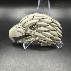 Vintage 1990s GAP Eagle Head Belt Buckle Made In USA Fine Pewter