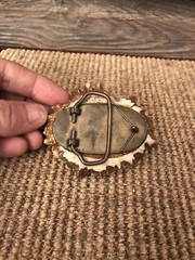 Vintage Elk Horn Belt Buckle Native Art