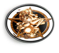 Wiccan Elements Pentacle Belt Buckle