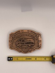 AMBULANCE BELT BUCKLE / TRI-STATE COACH SALES, INC. Mc HENRY, ILLINOIS