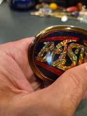 Boston Band Vintage Belt Buckle 1977 Pacifica Mfg Oval Collectible Rock N Roll