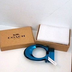 Coach Blue Metal Belt Buckle New