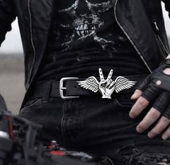 Peace belt buckle to more accessories your look