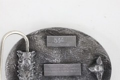 Vintage 90s Limited Edition Numbered 1993 Ohio Firefighter Belt Buckle Pewter