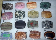 Handcrafted, Jasper, Agate Gemstone Belt Buckle polished natural stone- Pick 1