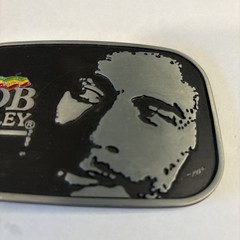 Bob Marley Belt Buckle 3&Prime; x 4.5&Prime; Jamaica Flag Image Reggae Music Collectible