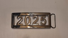 (Happy New Year) 2025 CUSTOM Belt Buckle-Put ANY LETTERS &/OR NUMBERS on Buckle