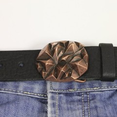 Punk Style Pyramid Textured Belt Buckle in Antique Copper, Craft Interchangeable Buckle