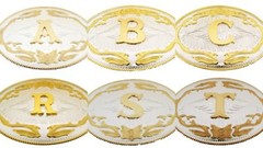 New Men Women Big 5 » W 4 » H Western Cowboy Real Rodeo Style Gold Silver Metal