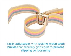 NOVA Medical Gait Belt 52&Prime; Metal Buckle Stripes 52 Inch,