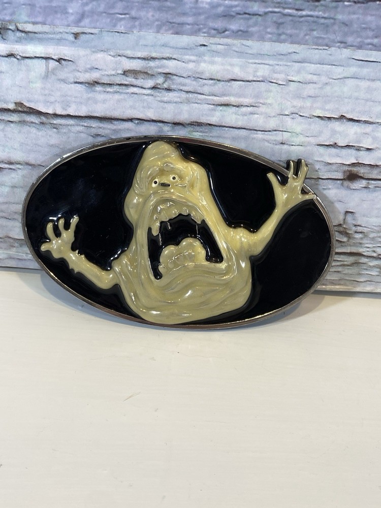 Ghostbusters 2010 SLIMER Ghost 3D Belt Buckle Glow-In-Dark RARE