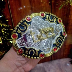 Praying Cowboy belt buckle Western Horse Cross Rodeo Zinc alloy colorful