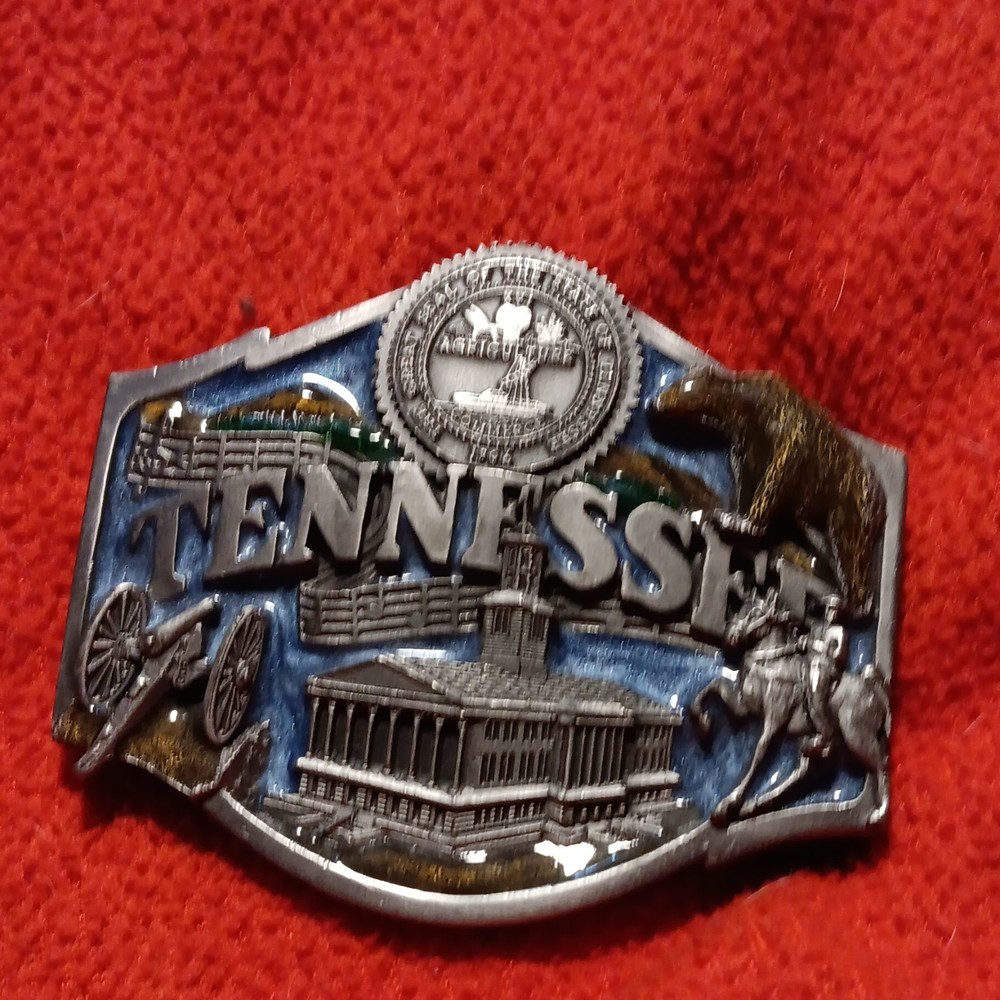 Siskiyou Buckle Co Men&rsquo;s Vintage Western Tennessee State Seal Buckle Q-35 USA