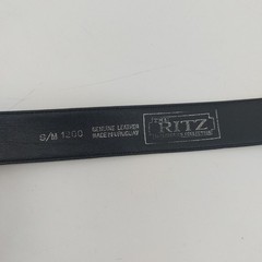 The Ritz Accessory Womens Belt Small Medium Black Genuine Leather