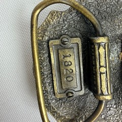 Vintage 1987 The Great American Belt Buckle Co Bass Fishing 1820 Made in USA