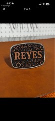 Custom Personalized Belt Buckle Leatherette Design Made for Any Name Or Any Logo