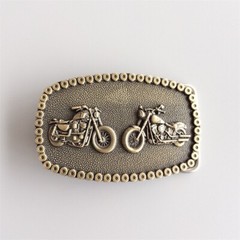 Antique Bronze Plated Heavy Metal Motorcycle Chain Biker Rider Belt Buckle