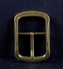Retro Brass Classic Pin Belt Buckle for Leather Belt Replacement Fit 40mm Strap