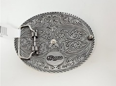 Nocona Rope Edge Bull Rider Belt Buckle