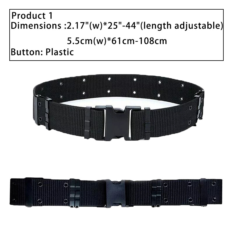 Casual Military MOLLE Tactical Belt Quick Release Buckle Lightweight Hiking Belt