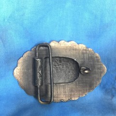 vtg 1976 LIBERTY BELL BICENTENNIAL 1776 BELT BUCKLE 70s philadelphia
