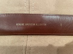 HUGE!! RARE! Kieselstein Peace Love/Dove Buckle With Black Alligator Belt Size 2