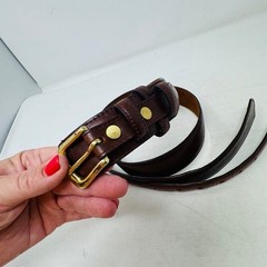 3D Belt Company Western Tooled Leather Belt Brown Brass Buckle Men&rsquo;s