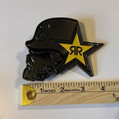 Metal Mulisha Skull Helmet Rockstar belt buckle Snowboarding Skateboard