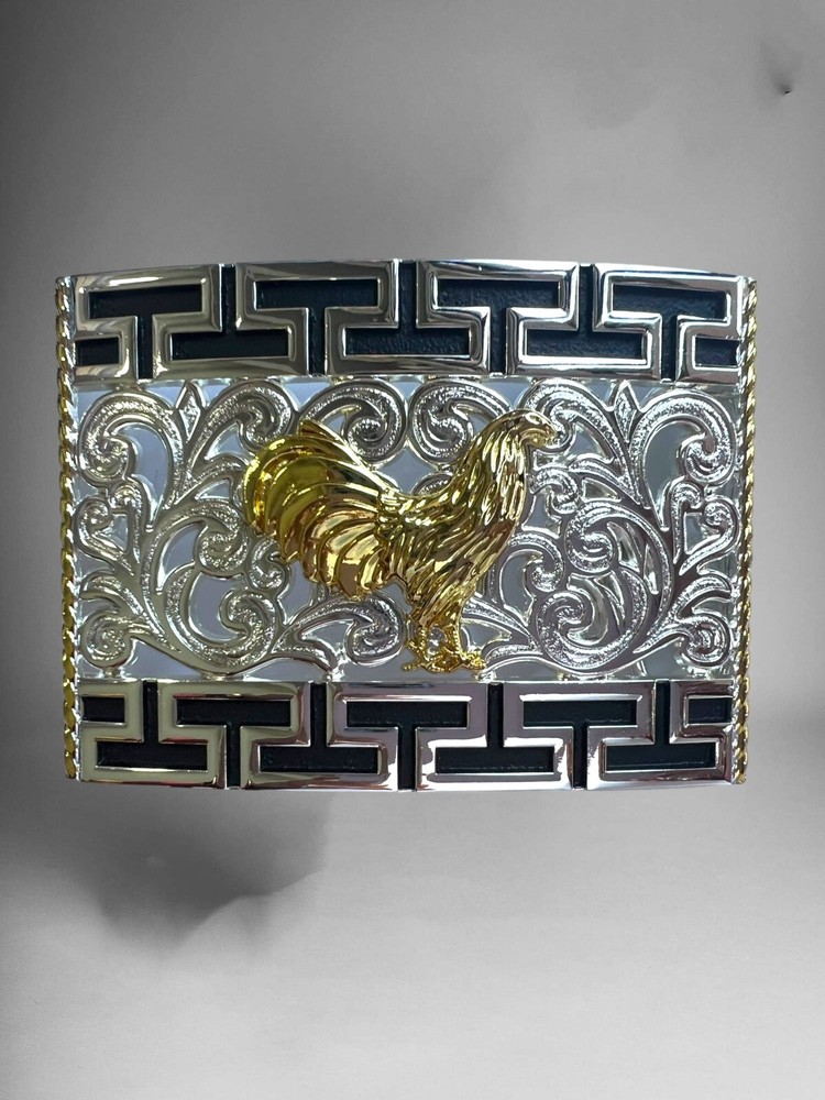 Rooster Western Cowboy Belt Buckle Hebilla Vaquera Fina Rodeo Con Gallo