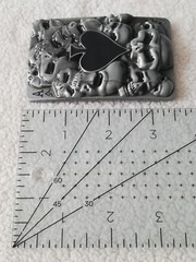 Patriotic American USA Ace Of Spades Skulls Metal Belt Buckle Unisex New.