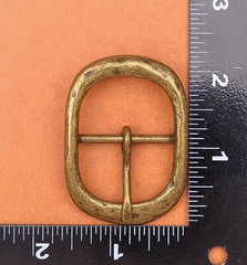 Men Vintage Brass Classic Pin Center Bar Metal Belt Buckle Fit 31MM Straps