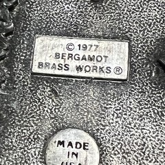 **Missing Pin** VTG 1977 Bergamot Brass Works Baseball Sport Belt Buckle B29