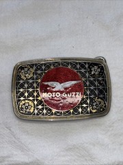 MOTO GUZZI MOTORCYCLE BELT BUCKLE-Vintage