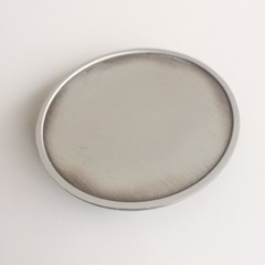 Antique Brushed Silver Round Blank Belt Buckle for Engraving also Stock in US