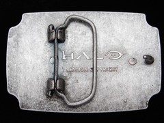 QA07104 REALLY NICE *CTF (CAPTURE THE FLAG)* HALO VIDEO GAME NOVELTY BELT BUCKLE