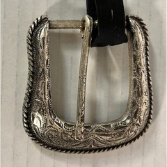 Unbranded Belt Buckle Unisex OS Silver Western Engraved Rope Edge