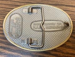 North American Hunting Club Eagle 24K Gold&Rhodium Over Solid Brass Belt Buckl