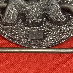 1998 Iditarod Alaska Belt Buckle Sled Dog Race Pewter Tone Made in USA