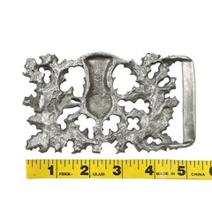 Don McKee Scottish Thistle Pewter Kilt Belt Buckle Highland Dress