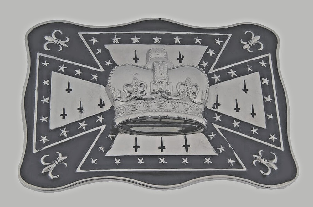 New Men Women Papa Crown Belt Buckle Chopper Fleur de lis 3d Western Cowboy Big