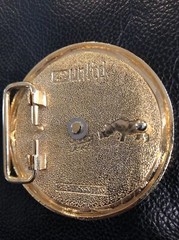 Ecko Unltd Gold Spinner Belt Buckle
