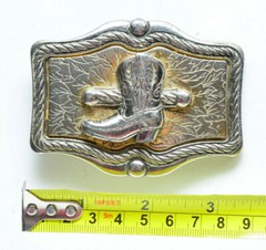 Western Cowboy Boots Cowgirl Spurs Unisex Men’s Belt Buckle